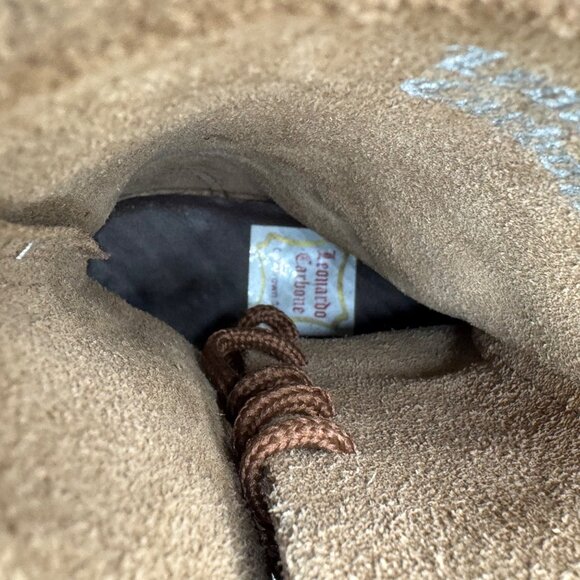 Leonardo Carbone 007 Brown Suede Medieval Cuff boots Women size EU36/US 5.5 - Picture 9 of 14